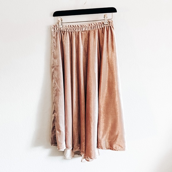 Xirena Vivien Nude Sparkle Skirt XS NWT - Picture 6 of 9